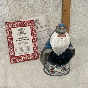 NIB Snow Frolicking Santa by G. DeBrekht